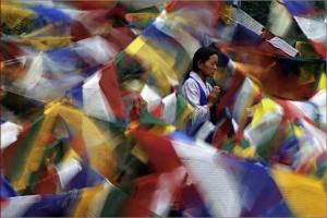 Tibet Drapeaux de prière