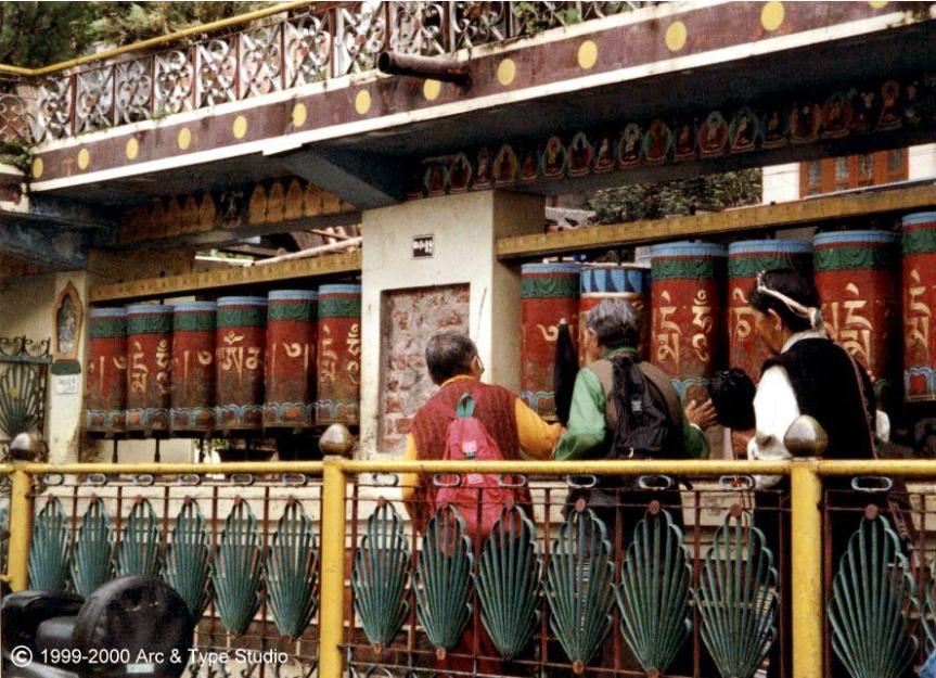 Inde Mc Leod Gang Moulin à prière