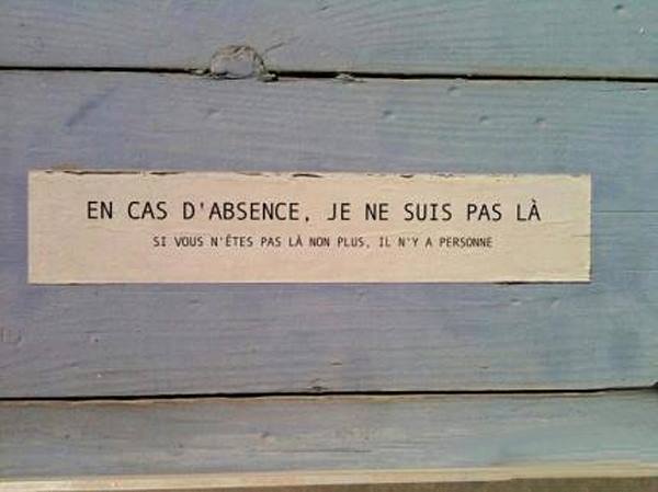 En cas d'absence