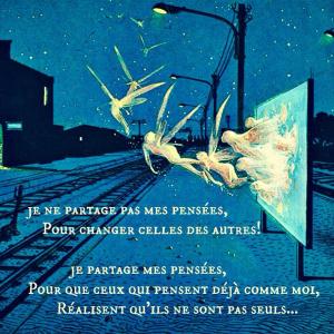 partager opinion, exprimer, liberté,