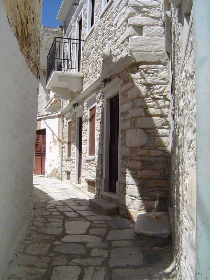 ILE DE NAXOS, Village d'Apirathos (3)