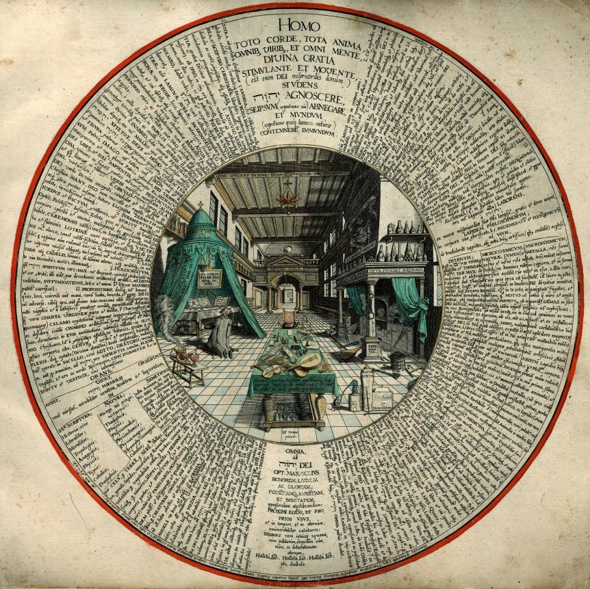 Image-Amphitheatrum_sapientiae_aeternae_-_Alchemist's_Laboratory_with_text