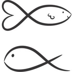 le-dessin-de-deux-poissons