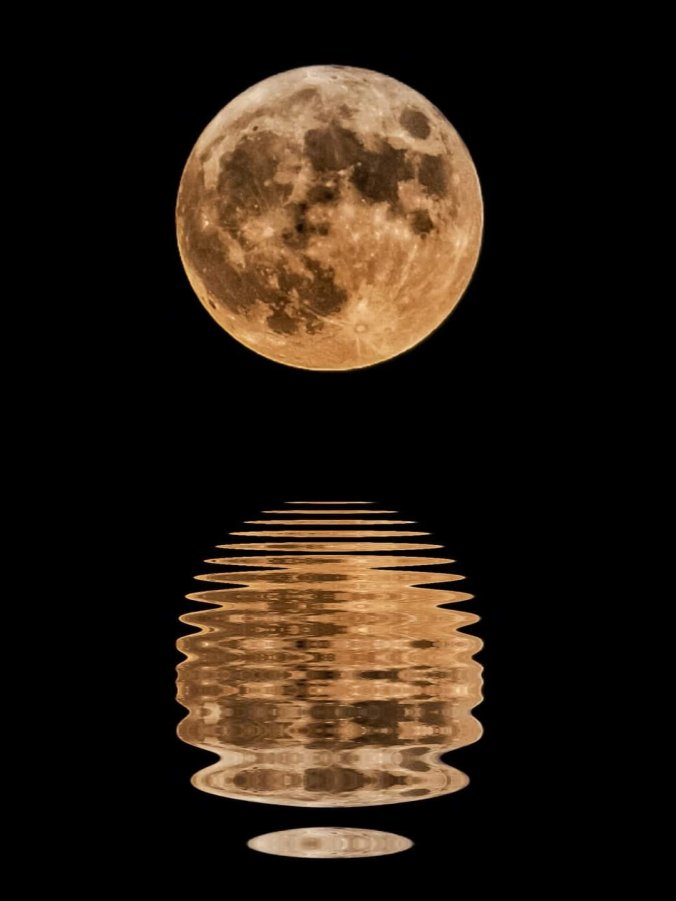 Lune reflet,